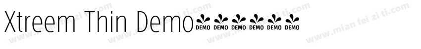 Xtreem Thin Demo字体转换